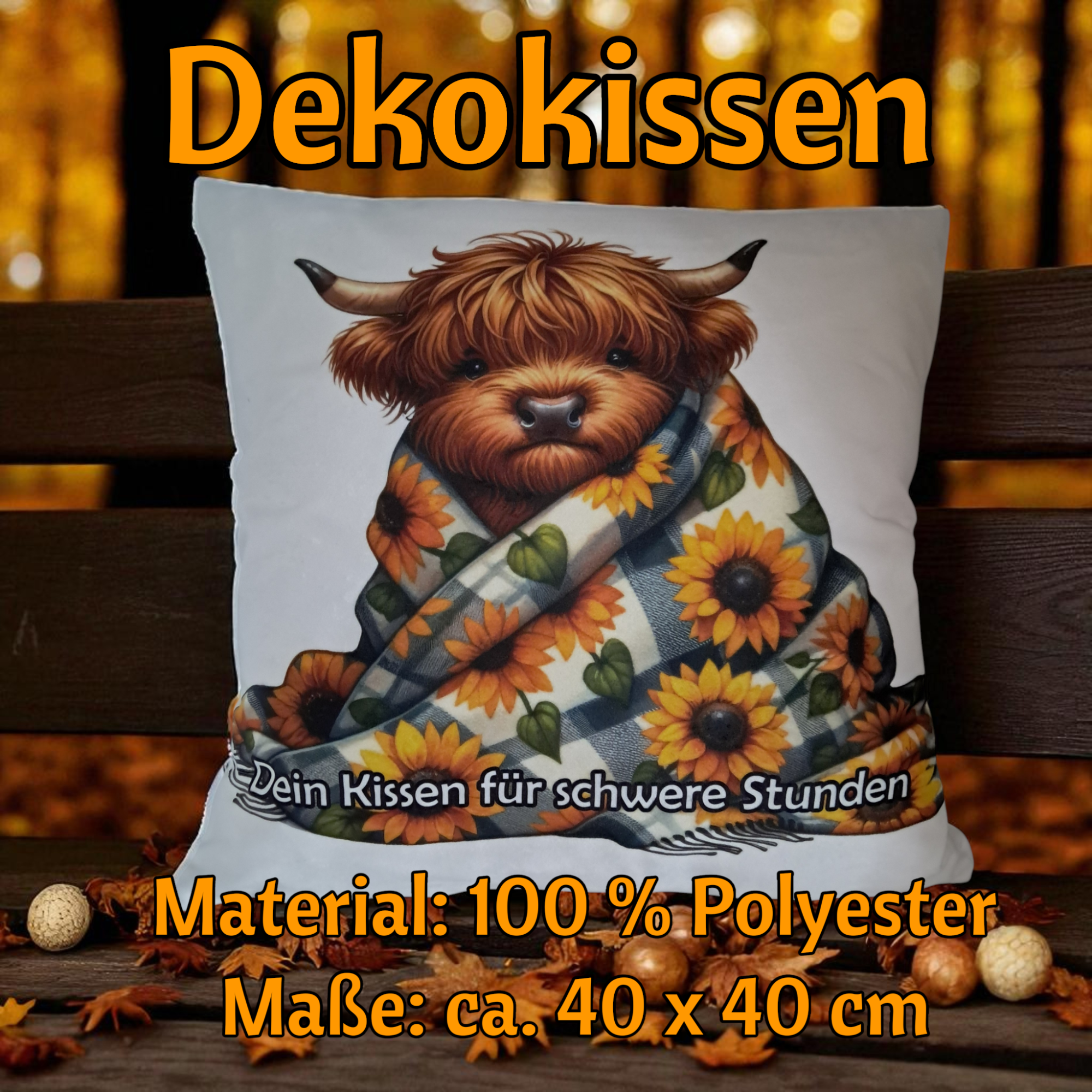 Mein Sonnenblumenkissen